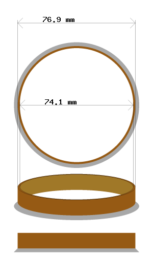 hubcentric 76.9-74.1